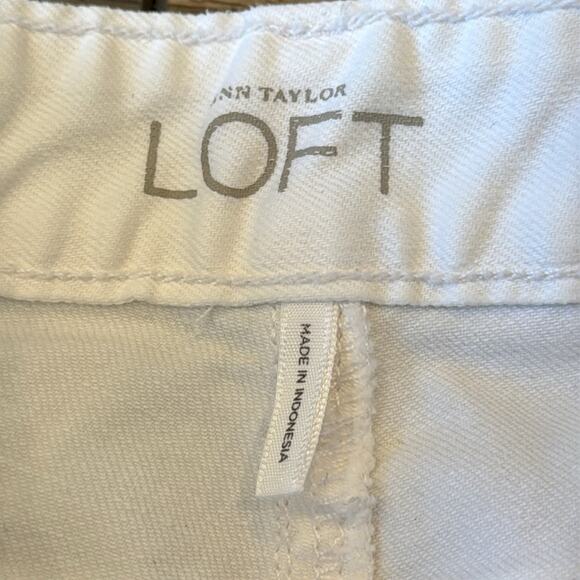 LOFT Women's Modern Flare Jean White Size 10 - Picture 6 of 12